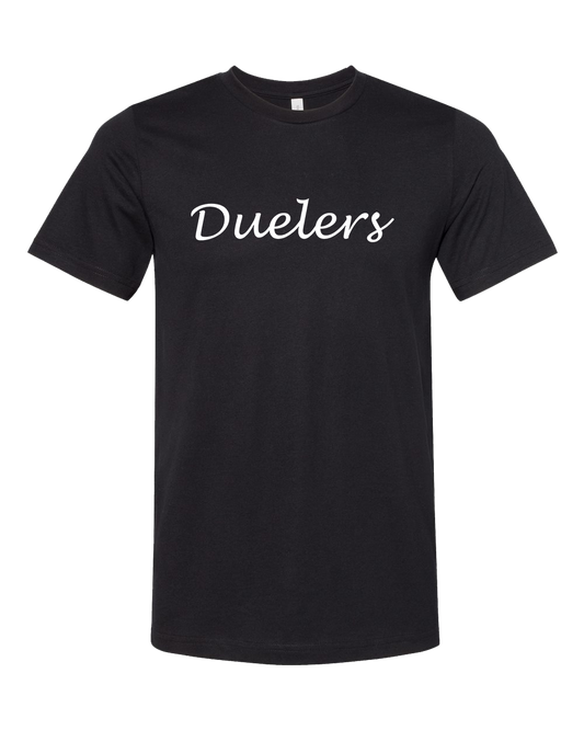 Duelers Black Staff Tee (and V-neck)