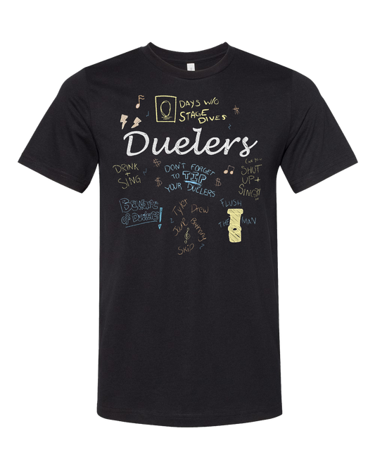Duelers Chalkboard Sketch Tee