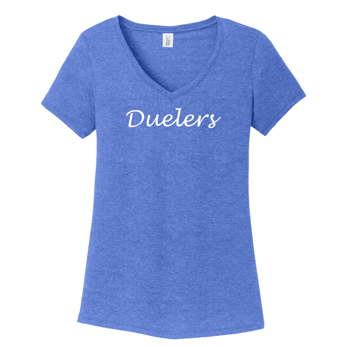 Duelers Blue Ladies V-neck Tee